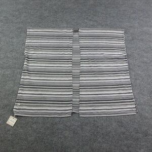 STYLINÉ Vest Womens One Size Gray Striped Cardigan Open Front Sleeveless NWT